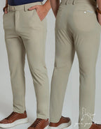 Kit 2 Calça Masculina Alfaiataria Poliamida Social Premium