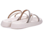 Sandalia Papete Moleca Feminina Tiras Strass Macia Original