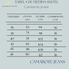 Short Jeans Mom Feminino Boyfriend Bordado Cintura Alta 100%