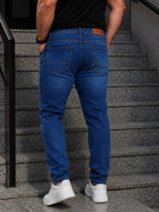 Calça Masculina Jeans Sarja Plus Size Slim Tamanhos Grandes