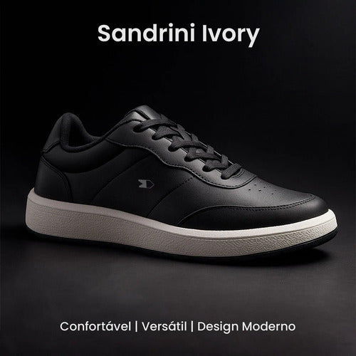 Sapatênis Sandrini Ivory Masculino Casual Estilo Confortável