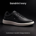 Sapatênis Sandrini Ivory Masculino Casual Estilo Confortável