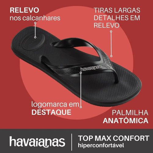 Chinelo Havaianas Masculino Top Max Comfort Anatômica Macia