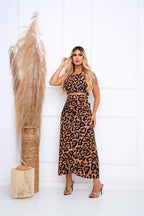 Conjunto Kit Saia Envelope Midi Longa Transpassada + Cropped