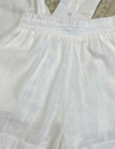 Conjunto Fêmea Linho Camisa E Short Forro Premium Importado