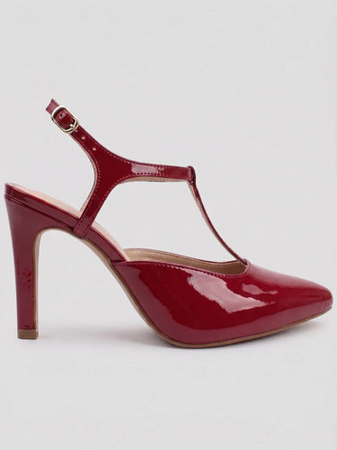 Scarpin Aberto Salto Médio Moderno P140