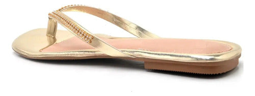 Rasteirinha Feminina Chinelo Rasteira Strass Tamanho Até 45