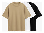 Kit 3 Oversized Masculina Stretwear Básica Lisa Premium