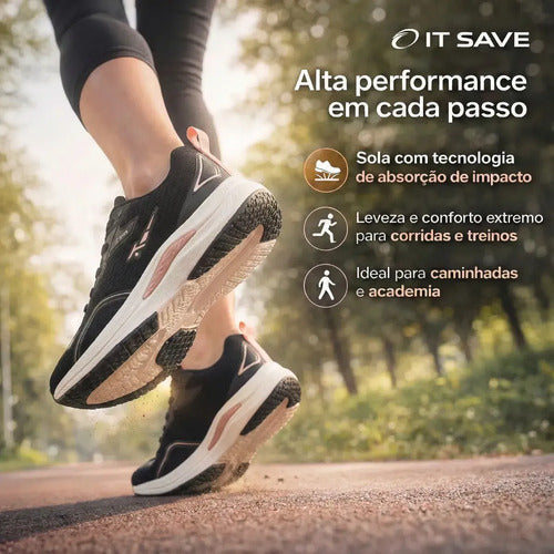 Tênis Fitness Academia Feminino Esportivo Caminhada Corrida