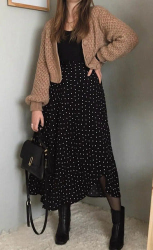 Saia Midi Envelope/transpassada Veste 36 Ao 44 Super Bem