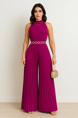 Macacão Plissado Pantalona Para Casamentos E Eventos