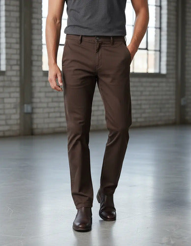 Calça Sarja Masculina Alfaiataria Bolso Faca Tradicional