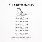 Bota Coturno Salto Baixo Aplicação Metal Preto
