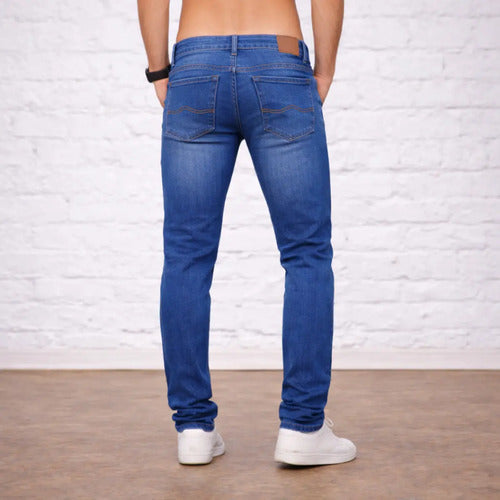 Kit 3 Calça Jeans Masculina Slim Com Lycra Elastano Original