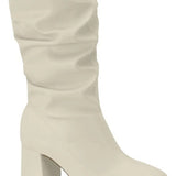 Bota Feminina Beira Rio Salto Grosso Cano Medio 9076102