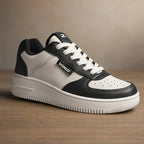 Tênis Air Vonizz Casual Couro Branco Caramelo Unissex