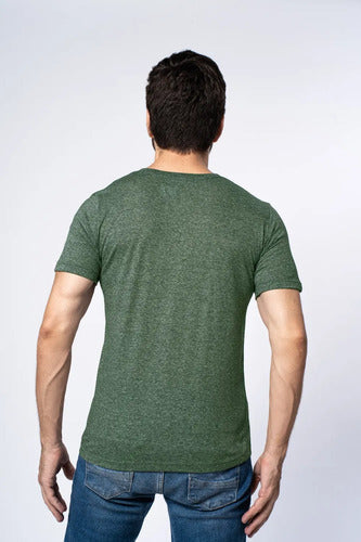 Kit 03 Camisetas Basica Gola V Masculinas Camisa Slim Fit Lisa