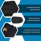 Sandália Kenner Rakka Conforto Extremo Black Envio Imediato