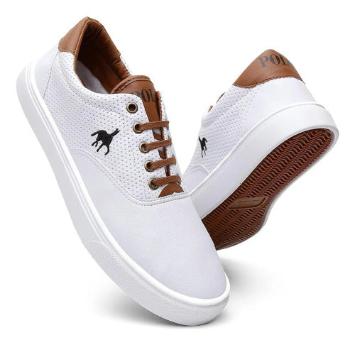 Sapatenis Masculino Polo Imperial Leve Confortável Elegante
