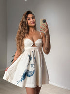VESTIDO FARM CURTO PESPONTO