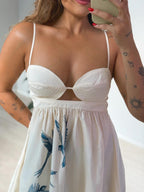 VESTIDO FARM CURTO PESPONTO