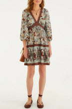 VESTIDO FARM CURTO RETROPICO LENCO