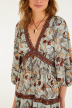 VESTIDO FARM CURTO RETROPICO LENCO