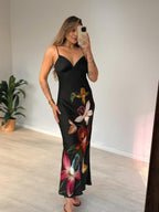 VESTIDO FARM LONGO MAXI ORQUIDEA