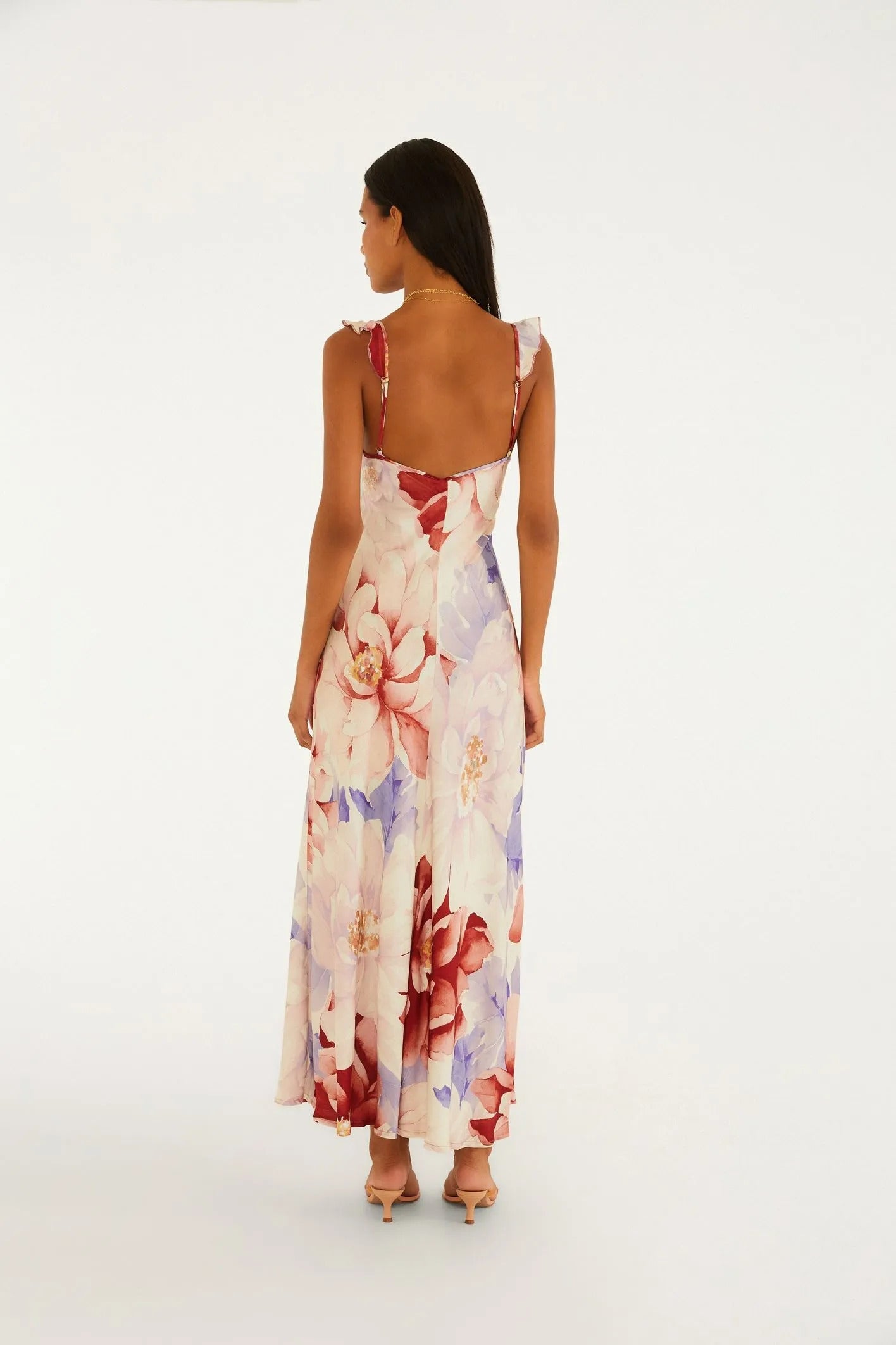 Vestido Longo Estampado Floral Doce
