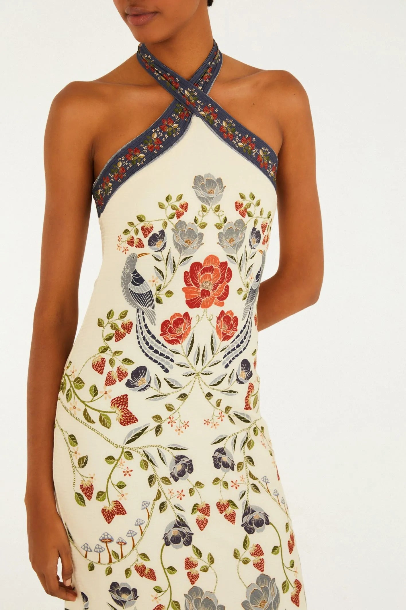 VESTIDO FARM MIDI SONHO DE MORANGO