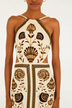 Vestido Midi Farm Sonho De Concha