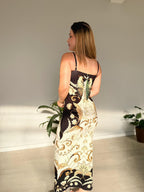 Vestido Midi Milena Preto Farm