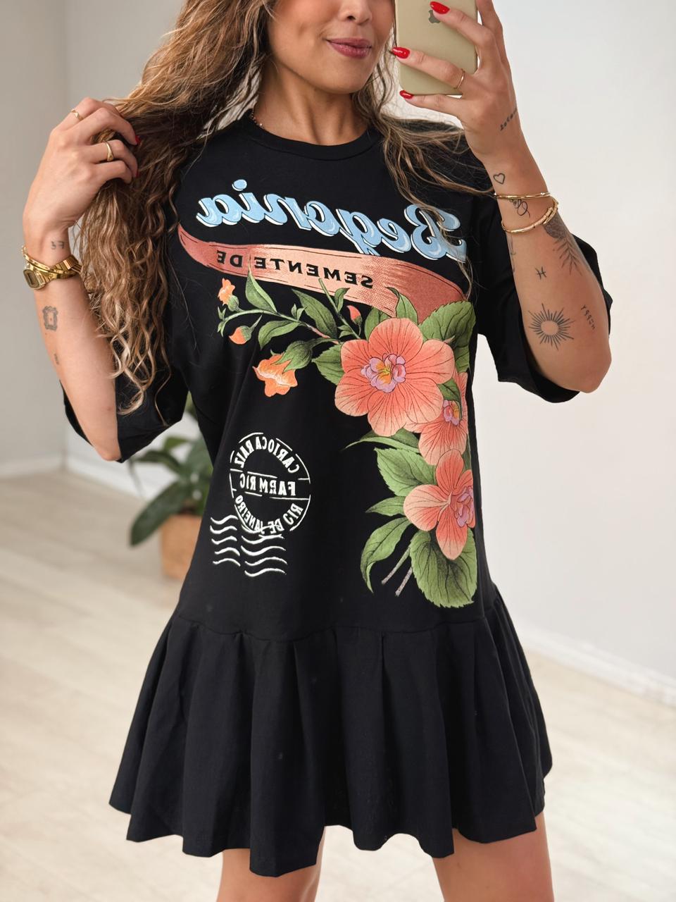 VESTIDO FARM CURTO MOLETOM
