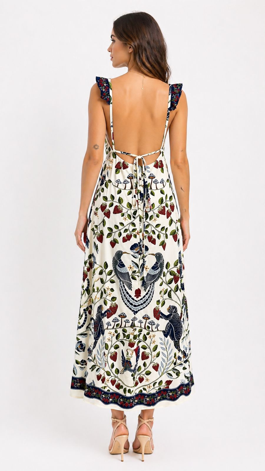 Vestido Longo Sonho De Morango