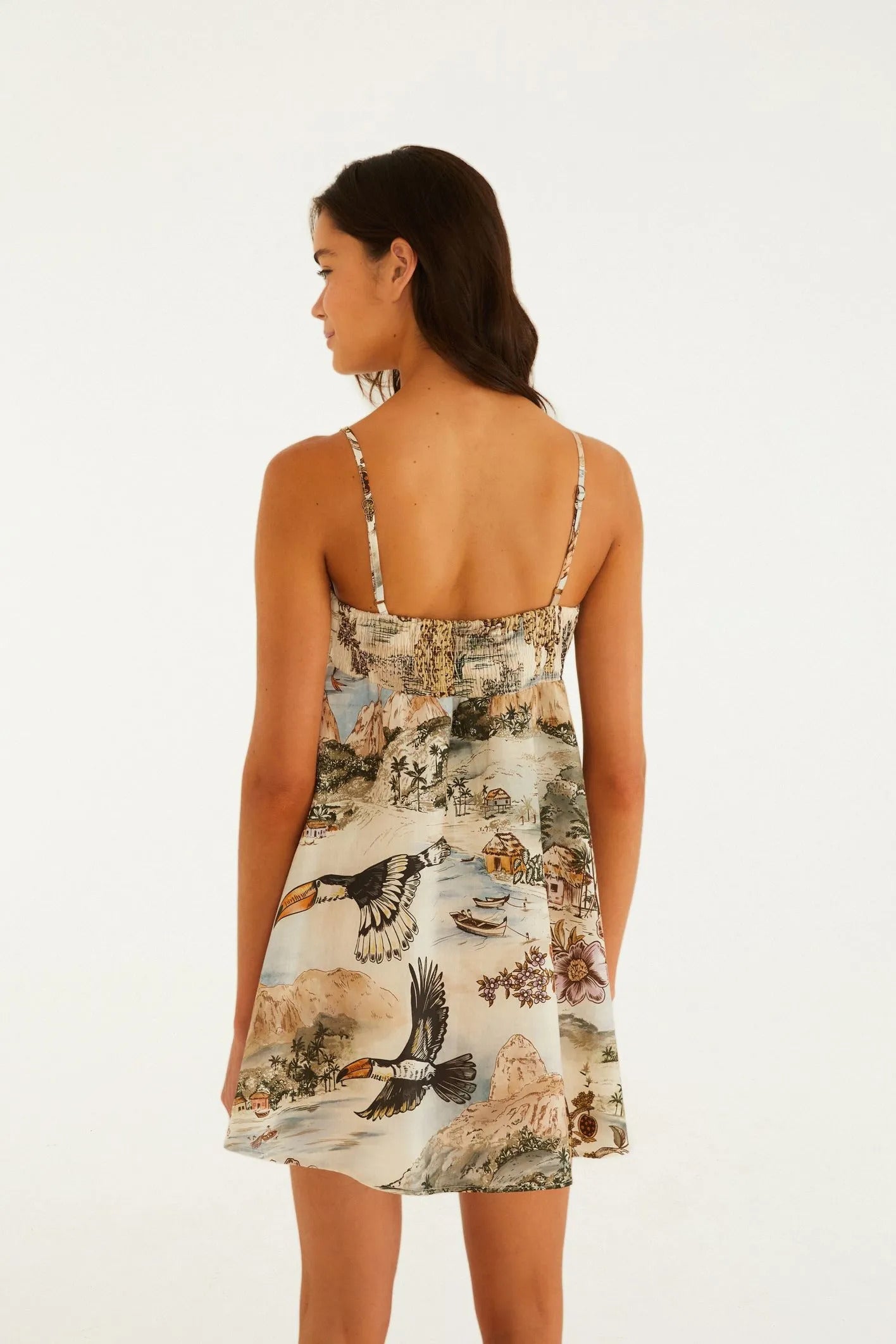 VESTIDO FARM CURTO VISTAS DO RIO