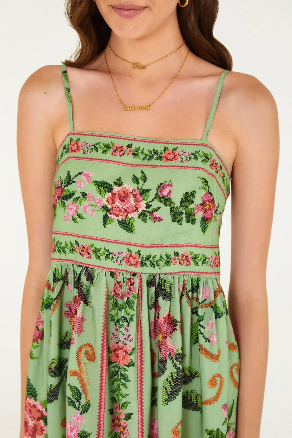 VESTIDO FARM CURTO FLOR REALEZA
