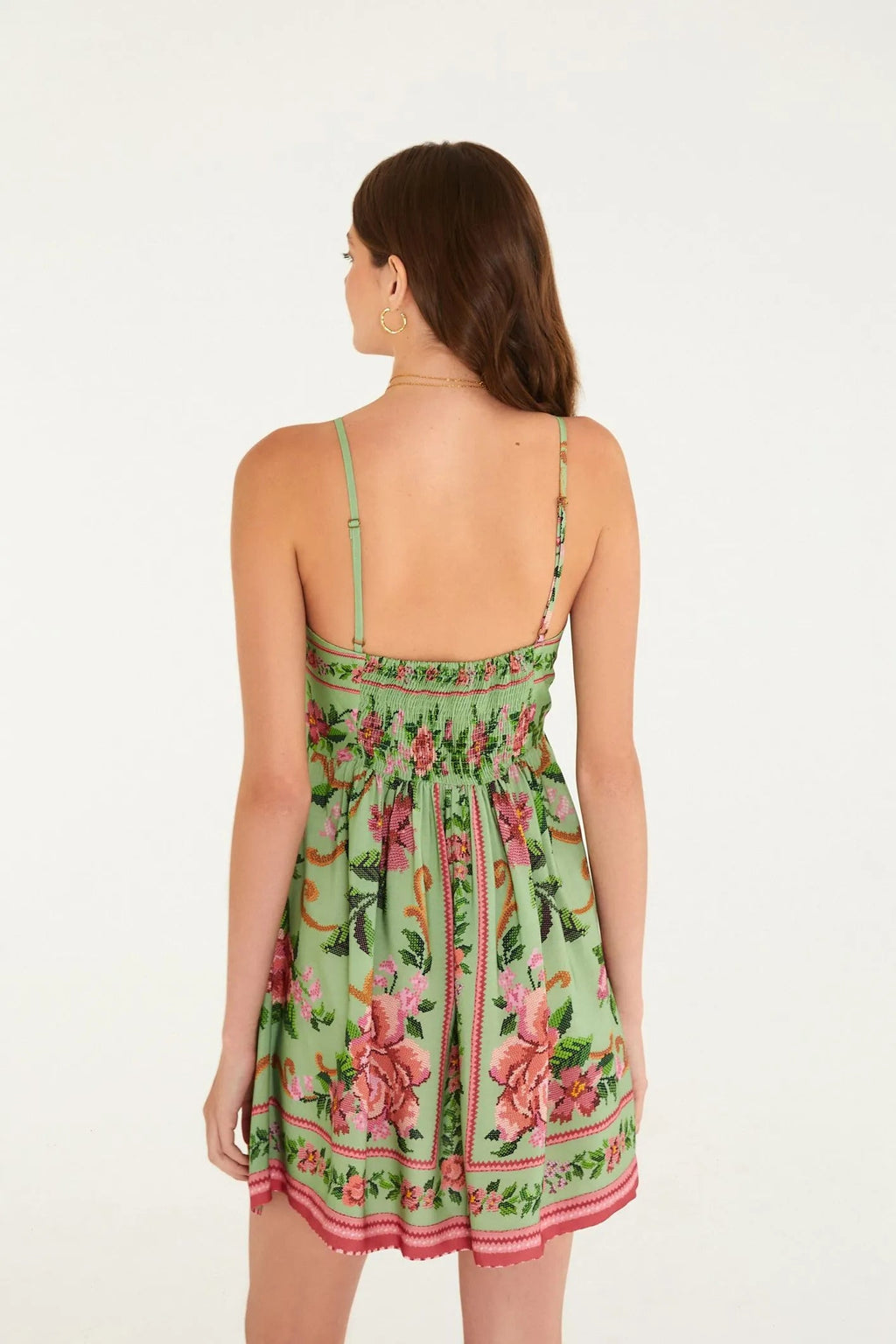VESTIDO FARM CURTO FLOR REALEZA