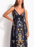VESTIDO FARM ALCA AZUL FLORAL MAYE
