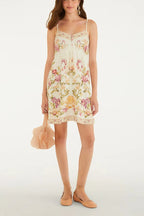 VESTIDO CURTO FLOR DE ROMA