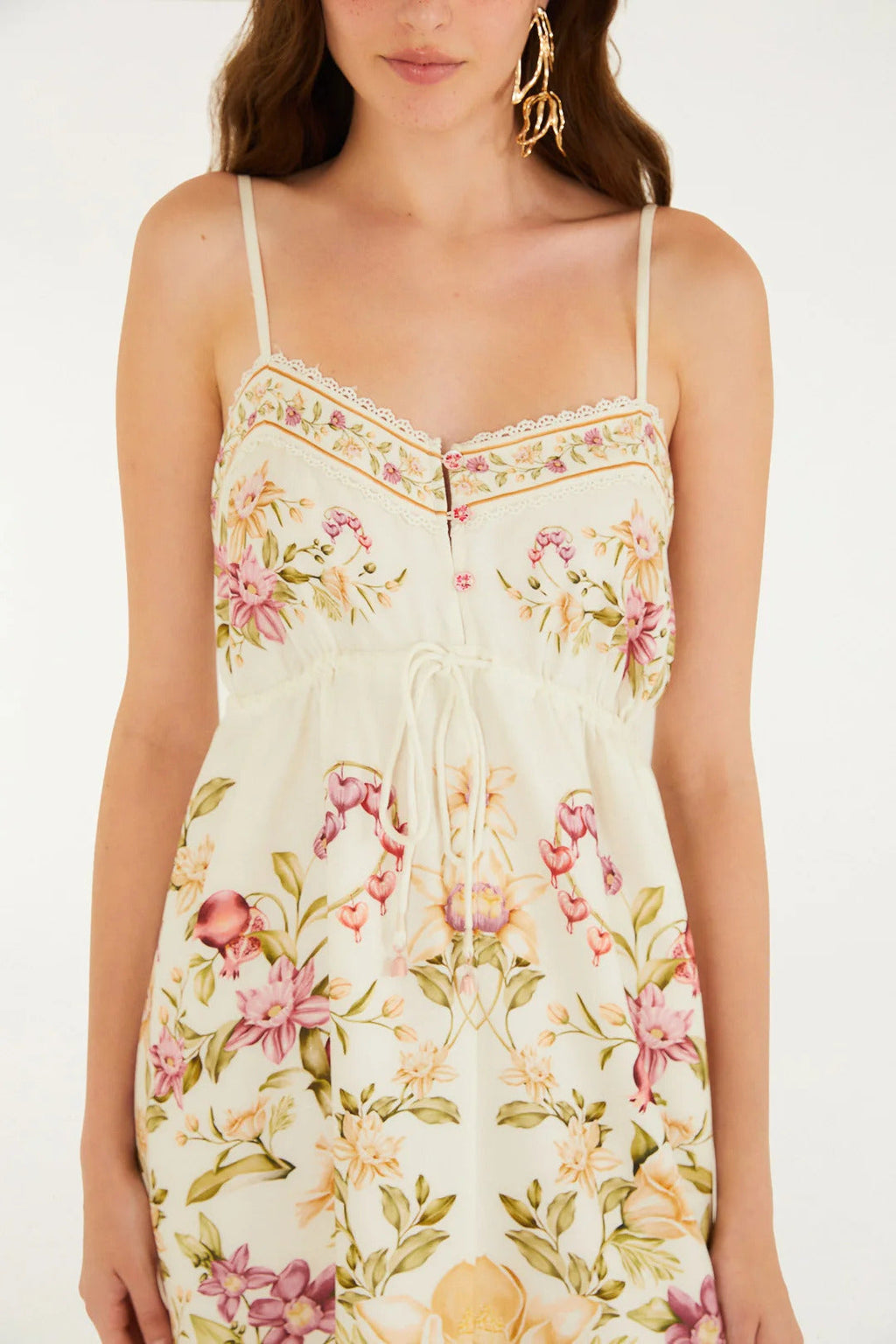 VESTIDO CURTO FLOR DE ROMA