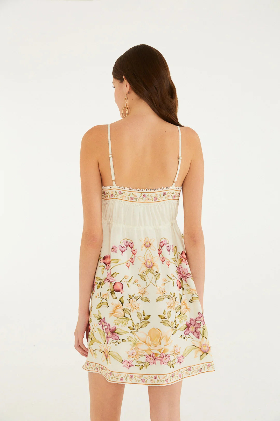 VESTIDO CURTO FLOR DE ROMA