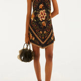 VESTIDO CURTO JARDIM MAJESTOSO