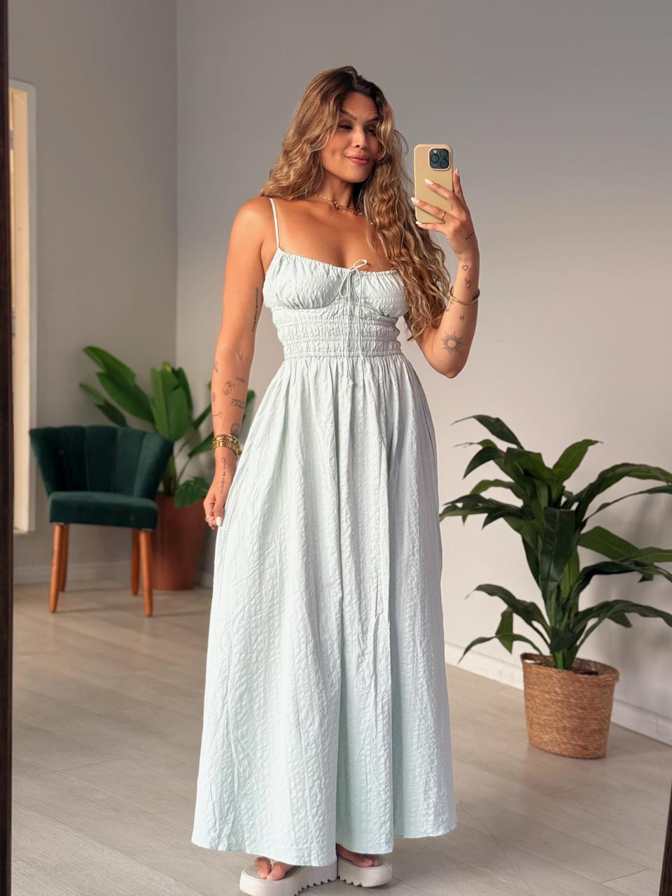 Vestido Alcinhas Midi