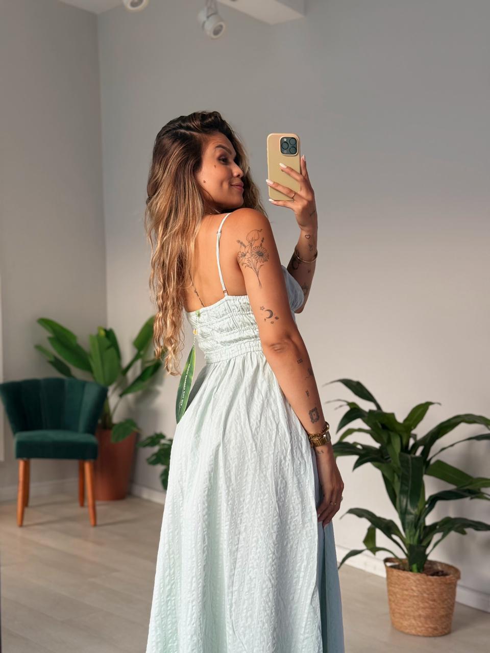 Vestido Alcinhas Midi