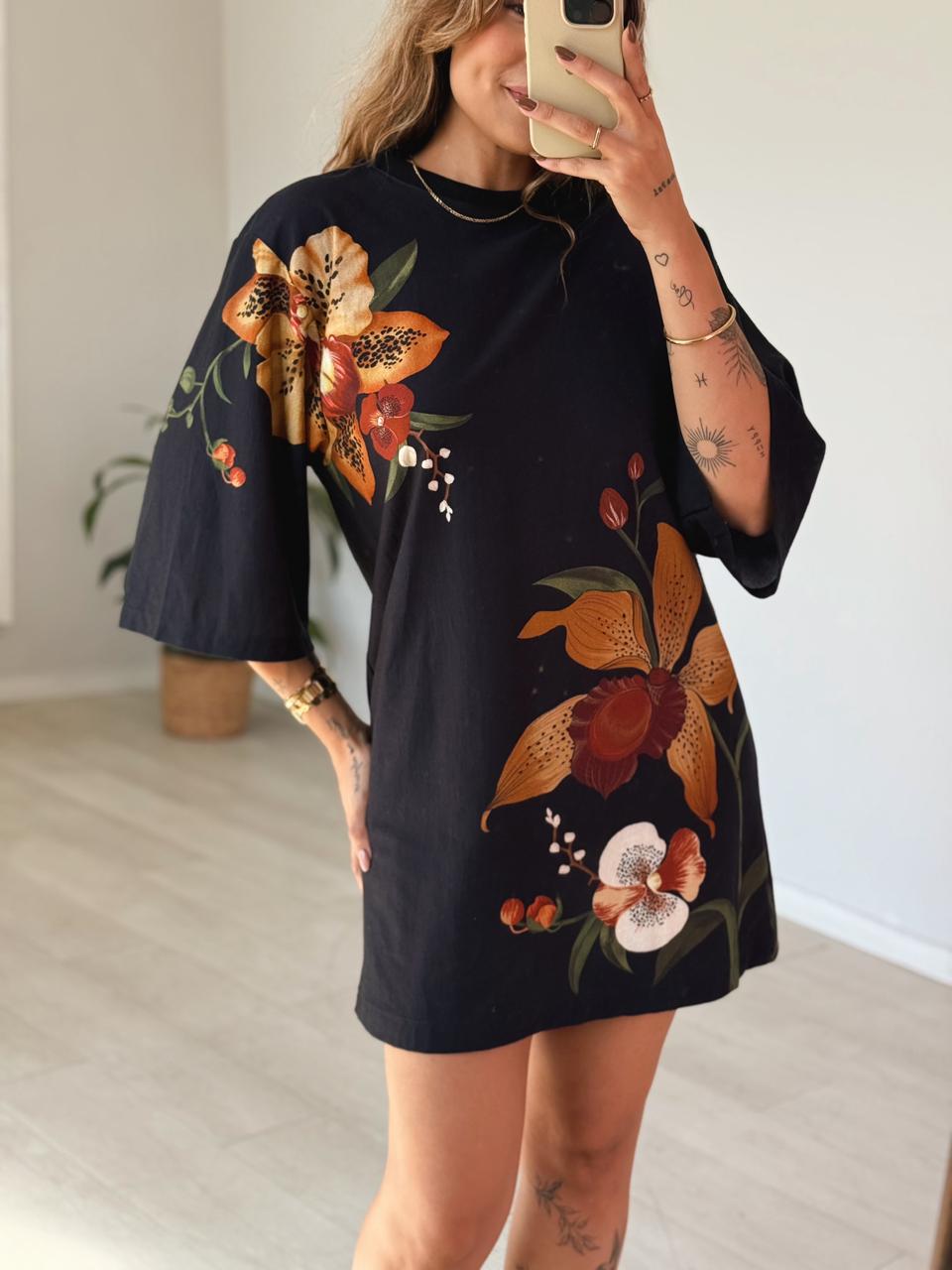 VESTIDO TSHIRT BIG SELVA DE FLOR