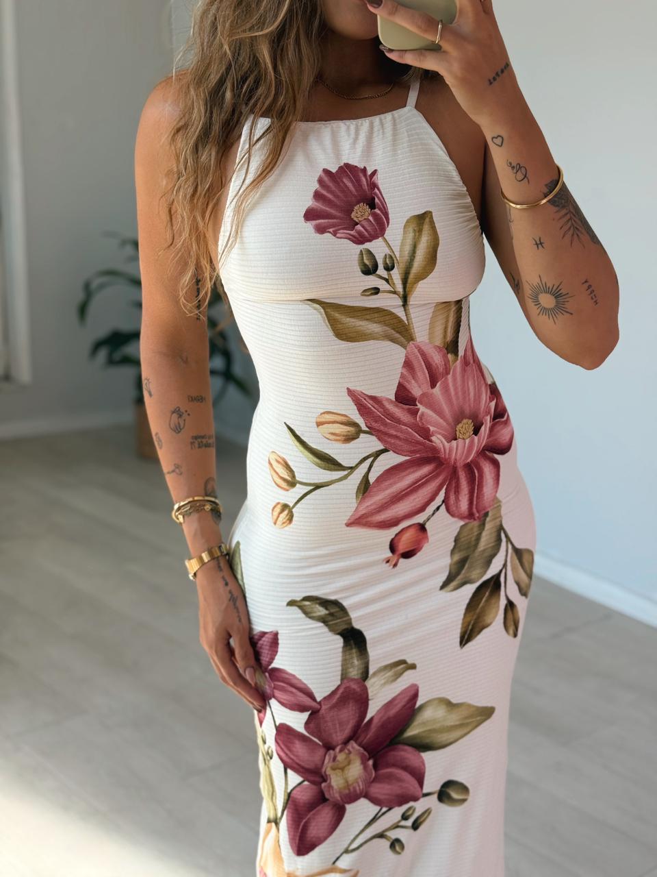 VESTIDO ALCA FLOR DE ROMA