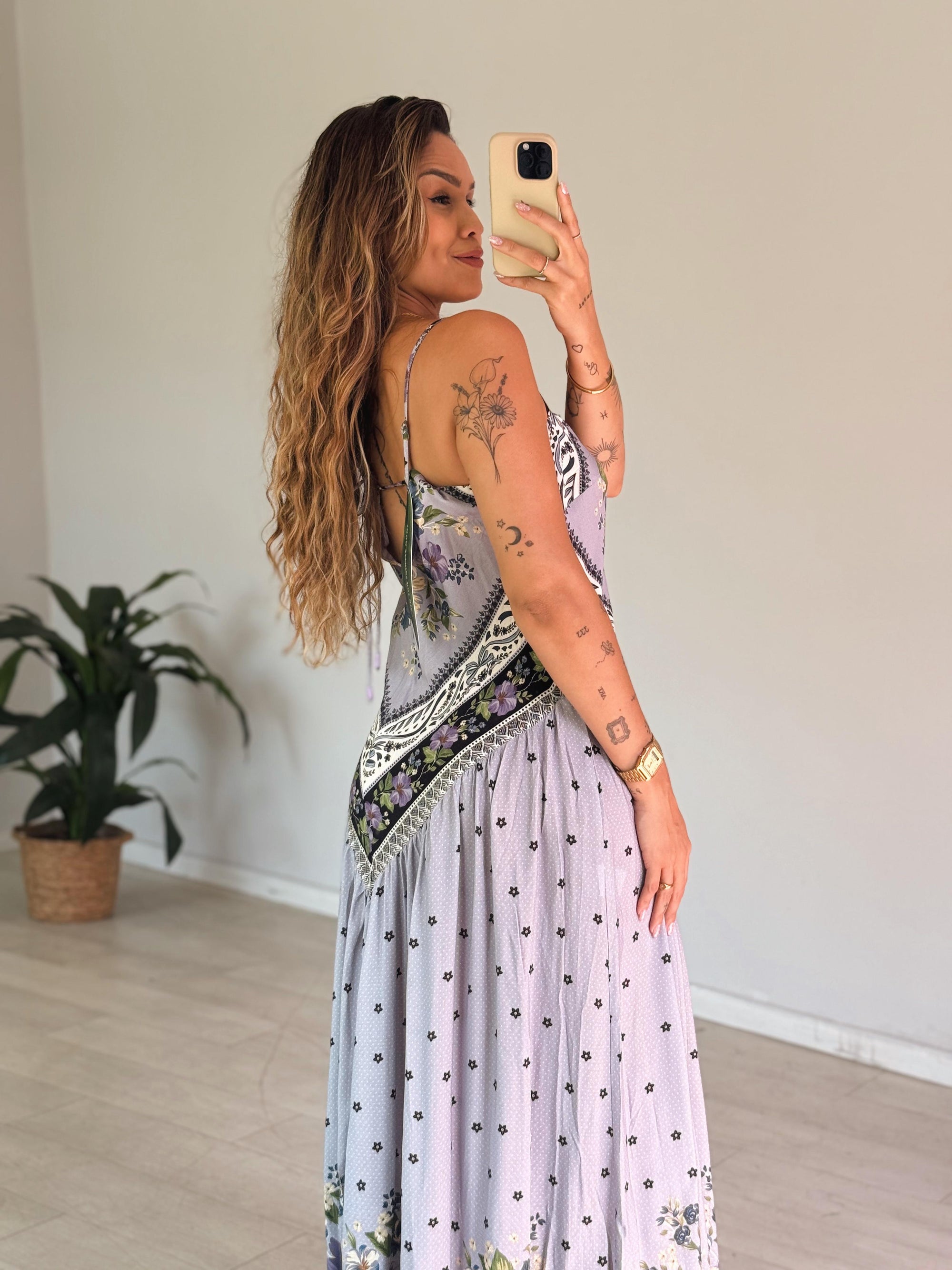 Vestido Cropped Lenço Alina