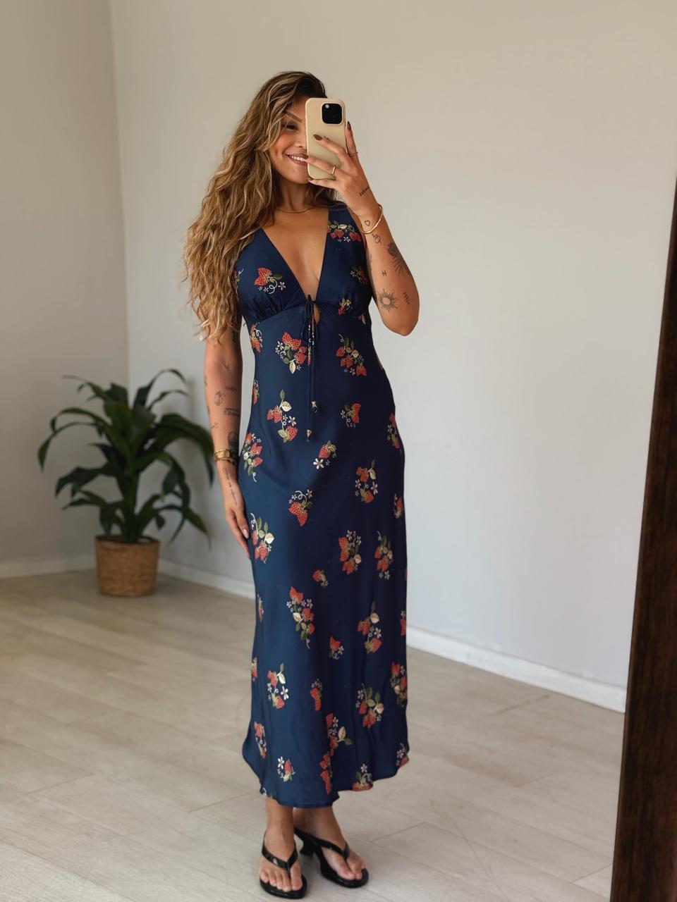 Vestido Estampado Doce Morango