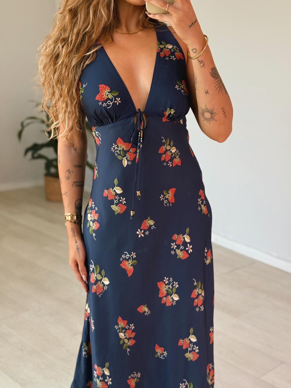 Vestido Estampado Doce Morango