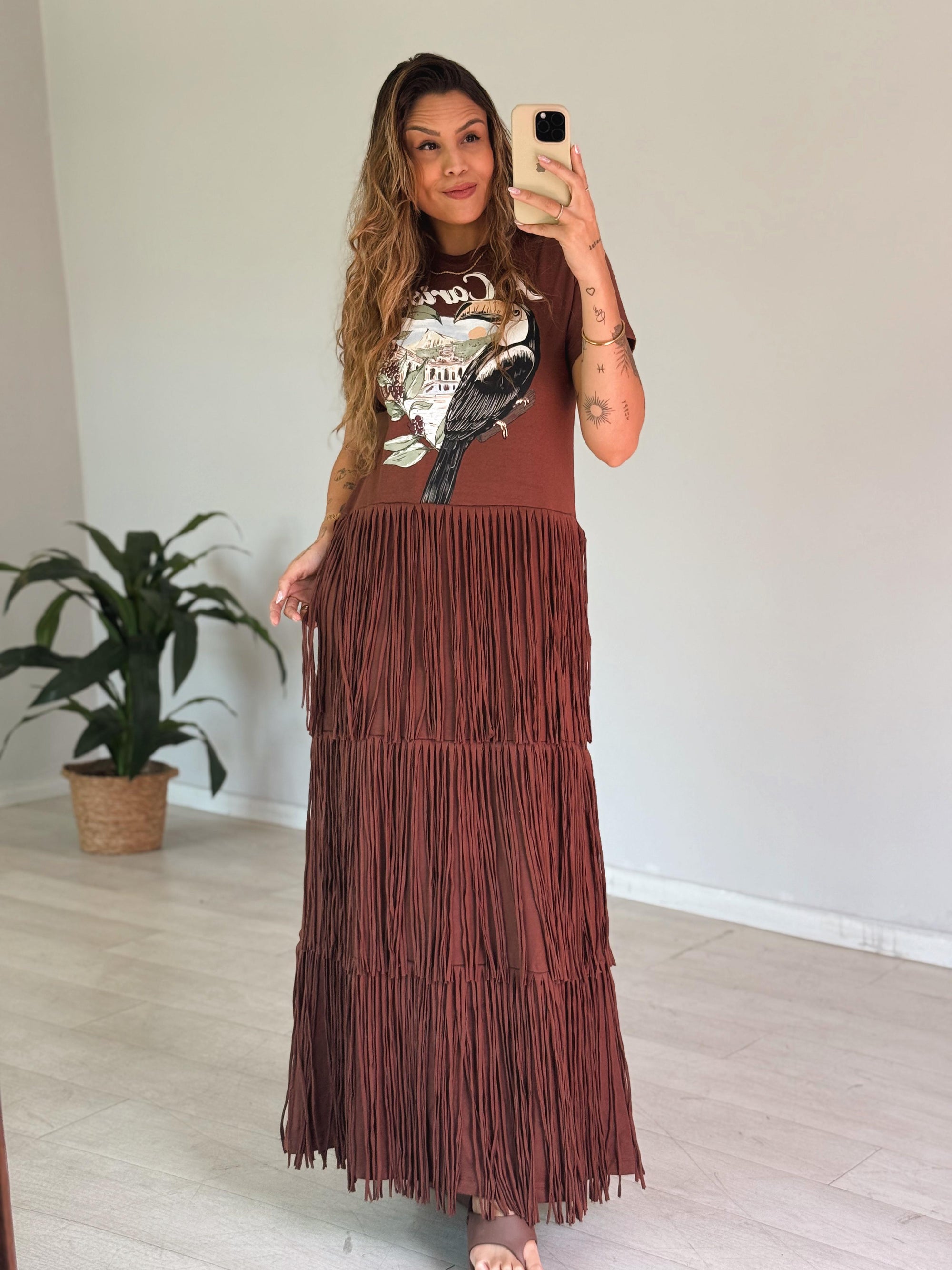 VESTIDO FRANJAS TUCANO CARIOCA